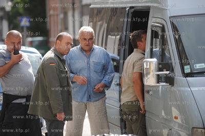 Gdansk, ul. Ogarna. Zdjecia z planu filmu "Milion Dolarow"w...