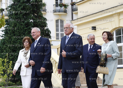 Sopot. Ogrody Grand Hotelu. Spotkanie Prezydentow Grupy...