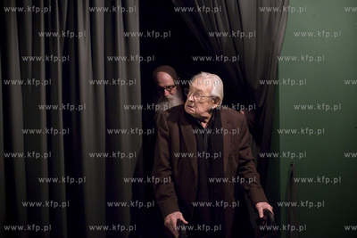 Wizyta Krystyny Zachwatowicz i Andrzeja Wajdy w Pałacu...