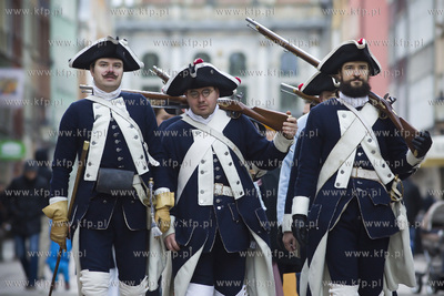Gdańsk. Plac między Złotą Bramąi Katownią. Historyczna...