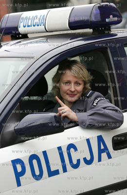 Starsza posterunkowa Anna Kujawska z komendy policji...