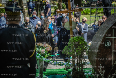 Cmentarz Srebrzysko. Pogrzeb pierwszego demokratycznie...