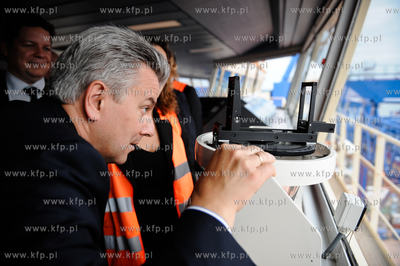 Gdansk. Terminal kontenerowy DCT. Wizyta przedstawicieli...