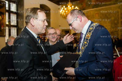 Gdansk. Ratusz Glownego Miasta. Uroczysta Sesja Rady...