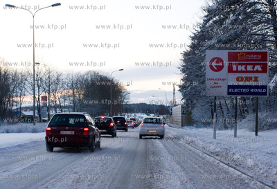 Gdansk, Matarnia ul. Slowackiego Nz. Warunki drogowe...