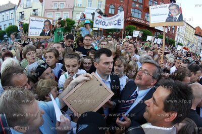 Chojnice Bronislaw Komorowski, marszalek Sejmu RP i...