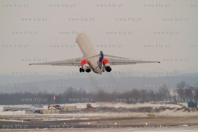 Gdansk, Rebiechowo NZ. McDonnell Douglas MD-80 linii...