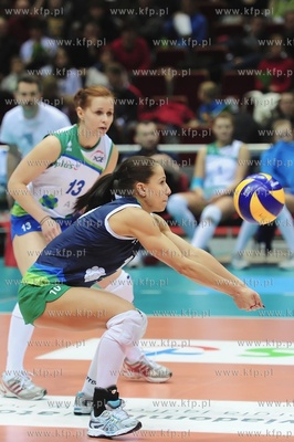 Hala Ergo Arena. Mecz siatkowki damskiej Atom Trefl...