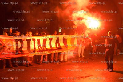 Dzien Pamieci Zolnierzy Wykletych. Kibice Gryfa Slupsk...