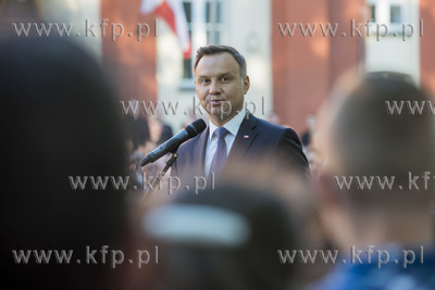Prezydent RP Andrzej Duda odwiedzil Pelplin. Celem...