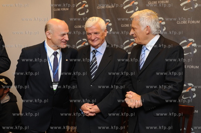 Gdansk, GLOBE FORUM 2009. Nz od lewej: Pawel Olechnowicz...