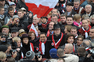 Parada Niepodleglosci w Gdansku z udzilalem Jean Michela...