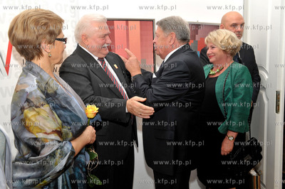 70 urodziny Lecha Walesy w oliwskim Palacu Opatow w...
