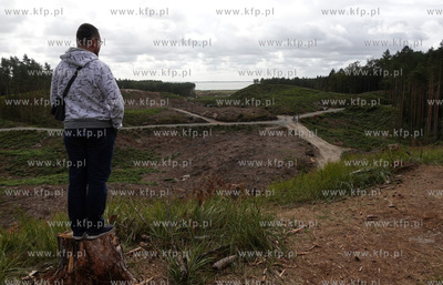 Mierzeja Wiślana. Miejsce planowanej budowy przekopu,...