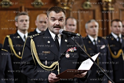 Gdansk. Dwor Artusa. Wojewódzkich Obchodach Dnia Strażaka,...