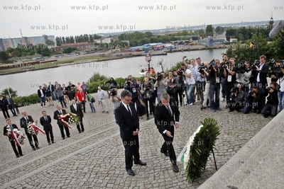 Gdansk Westerplatte. Delegacja Niemieckiej Federacji...