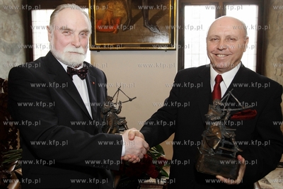 Gdansk. Ratusz Glownomiejski. Uroczystosc wreczenia...