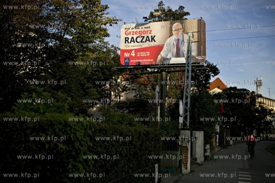 Kampania wyborcza do sejmu i senatu RP. Billboard wyborczy...