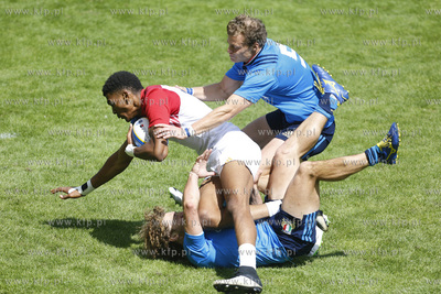 Gdynia. Mistrzostwa Europy w Rugby 7. Mecz  Włochy...