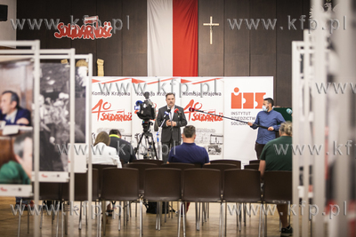 Konferencja prasowa w historycznej sali BHP Stoczni...