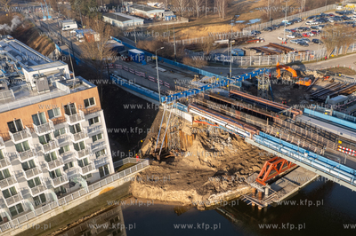 Remont Mostu Siennickiego. 19.03.2026 fot. Paweł Marcinko...