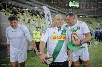 Gdansk. PGE Arena. Mecz ekstraklasy rugby. Derby trojmiasta...