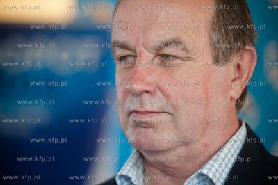 Sopot. Konferencja prasowa poprzedzajaca zawody Tyczka...