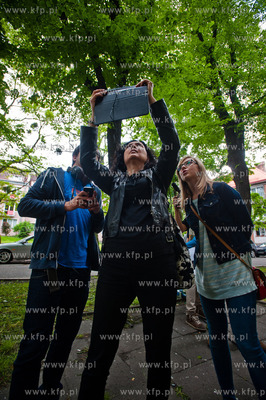 Gdansk. Placyk przy ul. Stajennej. Otwarcie wystawy...