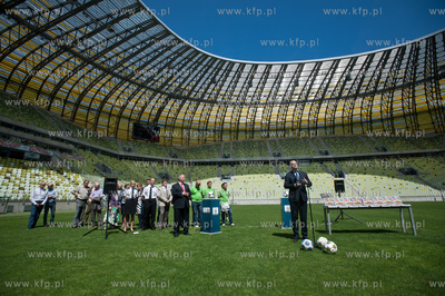 Gdansk. Stadion PGE Arena. Konferencja prasowa pt....