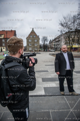 Gdansk. Nowy Port. Plac pralata Jana Gustkowicza. Kandydaci...