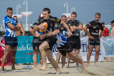 Plaza w Sopocie. Mistrzostwa Polski w rugby na plazy...