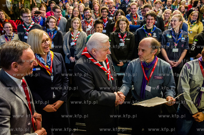 Gdansk. Europejskie Centrum Solidarnosci. Wystapienie...