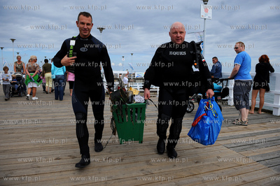 Gdansk. Brzezno. Miedzynarodowa Akcja Sprzatania Baltyku...
