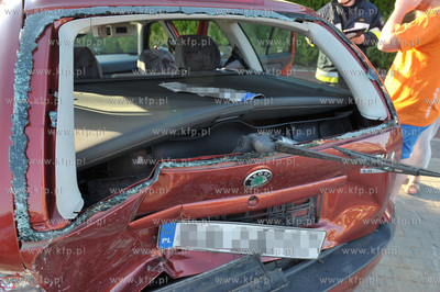 Sopot Droga Zielona. Wypadek samochodowy. Samochod...