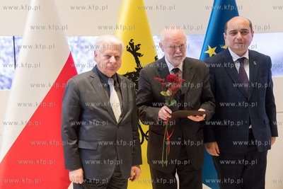Gdańsk, Europejskie Centrum Solidarności ECS. Wręczenie...