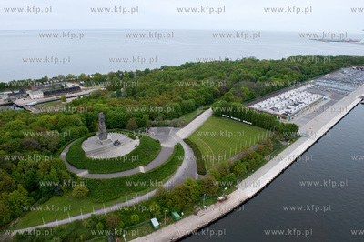 Westerplatte w porcie Gdańsk z lotu ptaka.  25.05.2009...