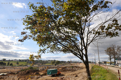 Budowa wezla drogowego Karczemki i trasy WZ w Gdansku...