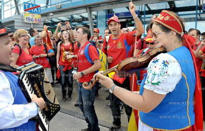 Gdansk. Port Lotniczy im. Lecha Walesy. Kapela kaszubska...