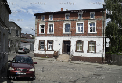 Kościerzyna na Kaszubach.  Stary dom na ul. Wodnej,...