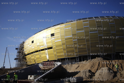 Gdansk. Budowa stadionu pilkarskiego PGE Arena.
16.03.2011
fot....