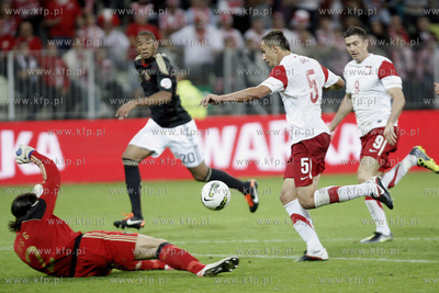 Gdansk. Stadion pilkarski PGE Arena. Mecz towarzyski...