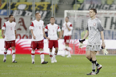 Gdansk. Stadion pilkarski PGE Arena. Mecz towarzyski...