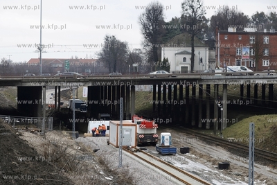 Prace przy budowie przystanku SKM Gdansk Srodmiescie.
04.02.2013
fot....