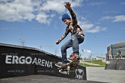 Sopot / Gdansk. Nowo otwarty skatepark przy hali Ergo...