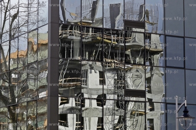 Budowa drugiego z wiezowcow Albatros Towers na gdanskim...