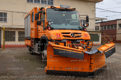 Zajezdnia tramwajowa Wrzeszcz. Pojazd techniczny Mercedes-Benz...