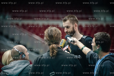 Gdansk. Ergo Arena. Trening reprezentacji Polski w...