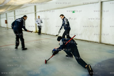 Gdansk. Hala Oliwia. Tor Curlingowy. Mecz 5 kolejki...