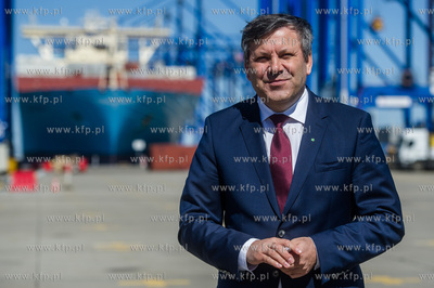 Gdansk. Terminal kontenerowy DCT. Uroczystosc inauguracji...