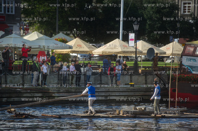 Gdańsk. Przywitanie członków Bractwa Flisackiego...